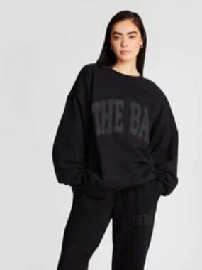 Black on Black authentic 'the bar' sweatshirt, size M